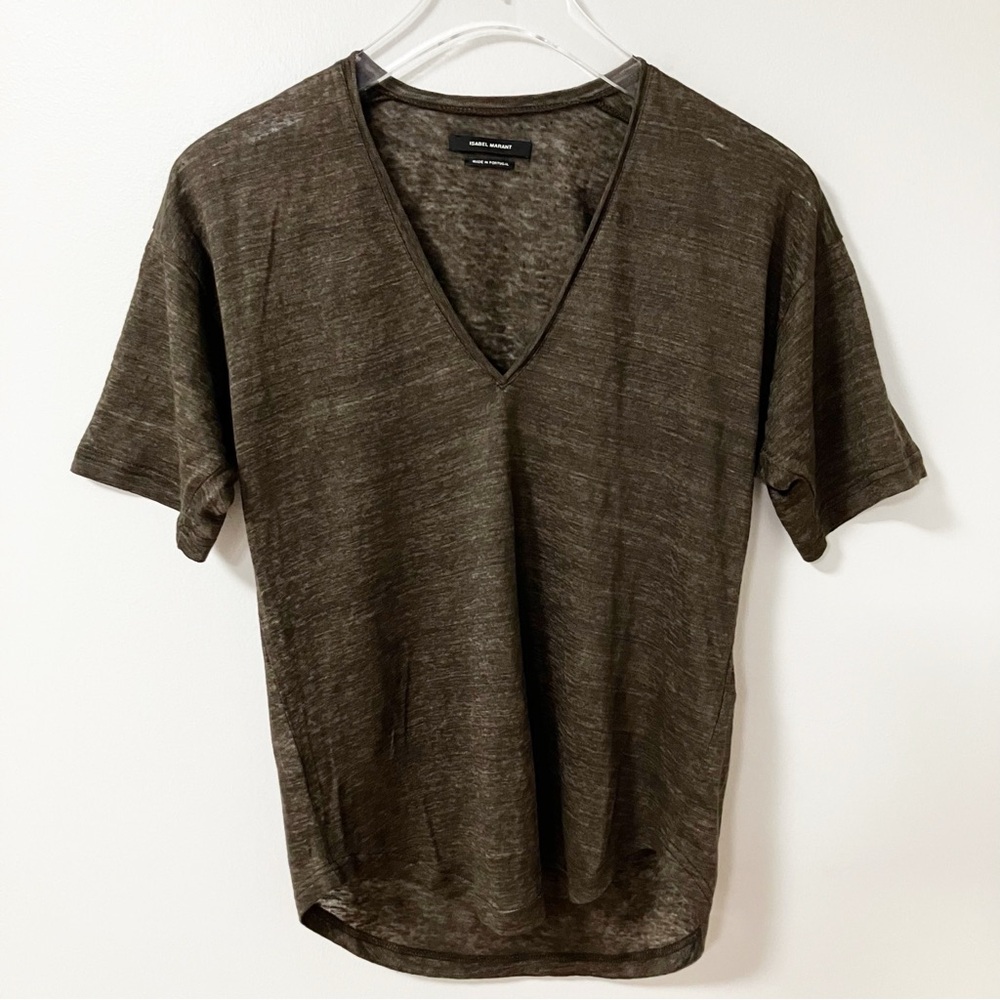Isabel Marant | Brown Linen Tee XS